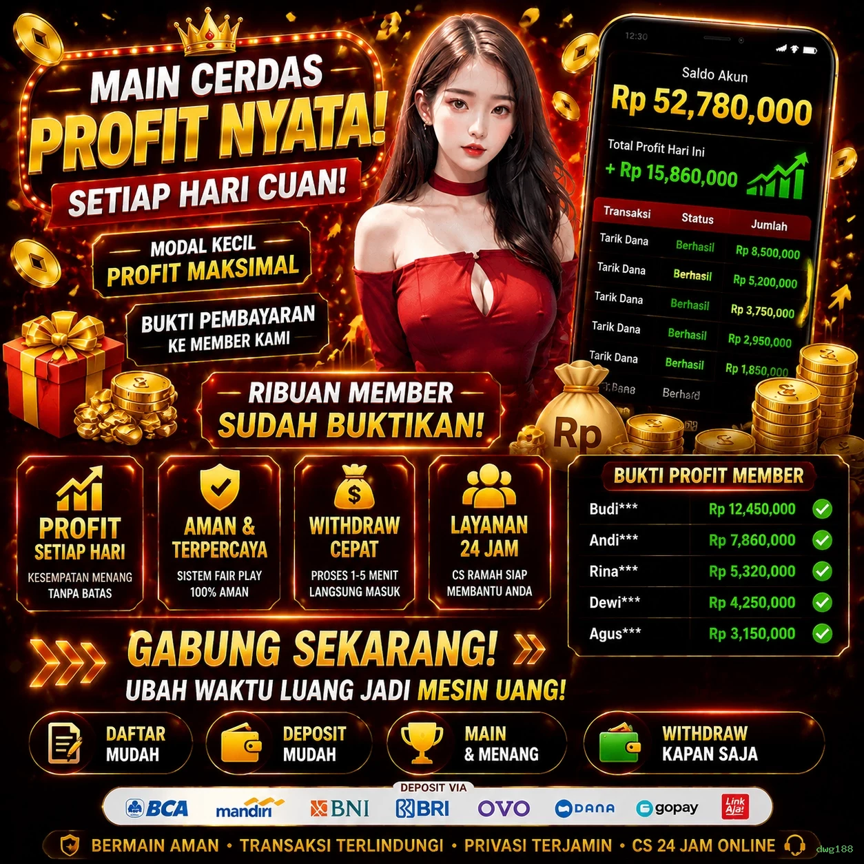 Ikon aplikasi dwg188 resmi